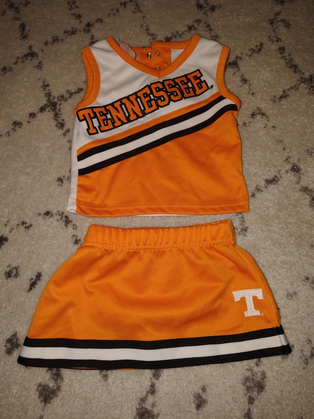 Tennessee Orange Cheerleader Outfit - Top & Skirt